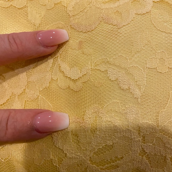 Vintage Yellow Lace Lilli Diamond Dress & Coat Set - Picture 10 of 10